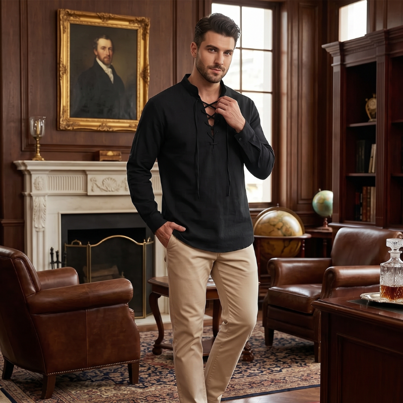 Saint Moritz Valen Heritage Shirt with intricate design and classic fit, displayed on a neutral background.