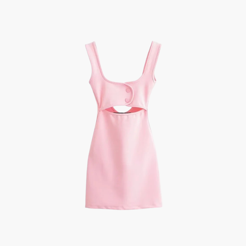 SAINT CLAIRE Soleil Mini Dress from Summer Edit featuring a lightweight, stylish design with a vibrant pattern.