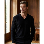 Chelsea V-Neck Sweater - 100% Cashmere