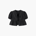 SAINT CLAIRE Aurélie Ruffle Blouse with delicate ruffle details and lightweight fabric, shown in a front view.
