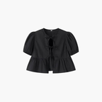 SAINT CLAIRE Aurélie Ruffle Blouse with delicate ruffle details and lightweight fabric, shown in a front view.