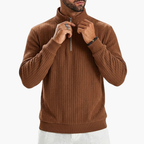 Saint Moritz Aspen Striped Half-Zip sweatshirt with a stylish striped design and half-zip collar, perfect for casual wear.