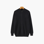 Saint Moritz Mont Blanc zip-up sweater featuring a stylish design, soft knit fabric, and a full-length zipper for a comfortable fit.