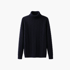 Saint Moritz Zermatt turtleneck cashmere sweater in beige, featuring a soft knit texture and classic fit, displayed on a neutral background.