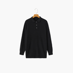 Saint Moritz 100% cashmere Kensington classic polo shirt featuring a smooth knit fabric and a classic collar design.