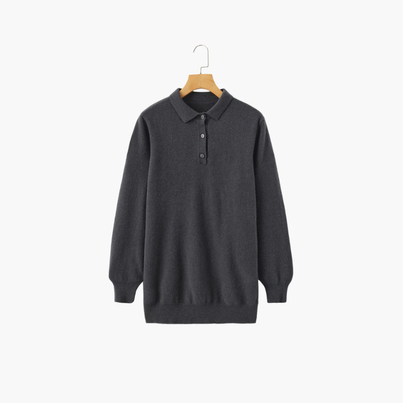 Saint Moritz 100% cashmere Kensington Classic Polo shirt with a clean, elegant design and classic collar.