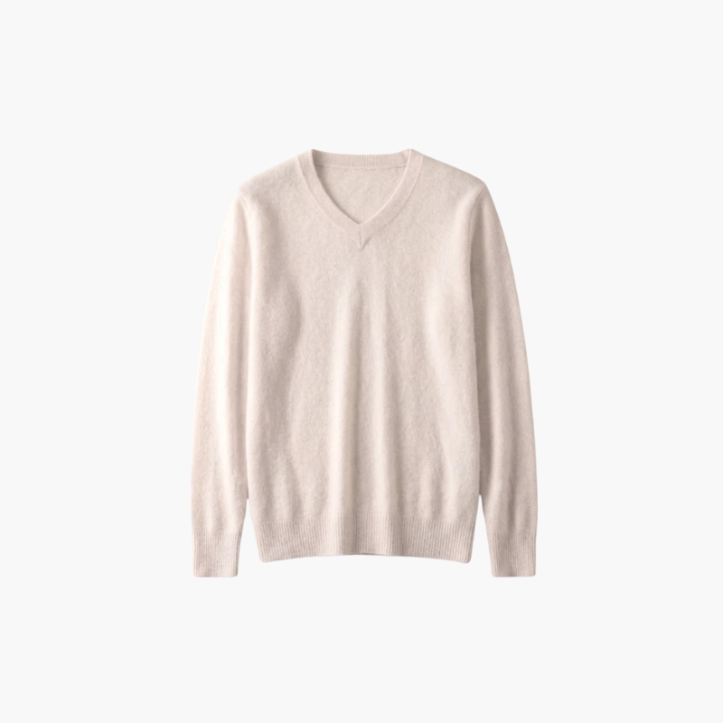Chelsea V-Neck Sweater - 100% Cashmere