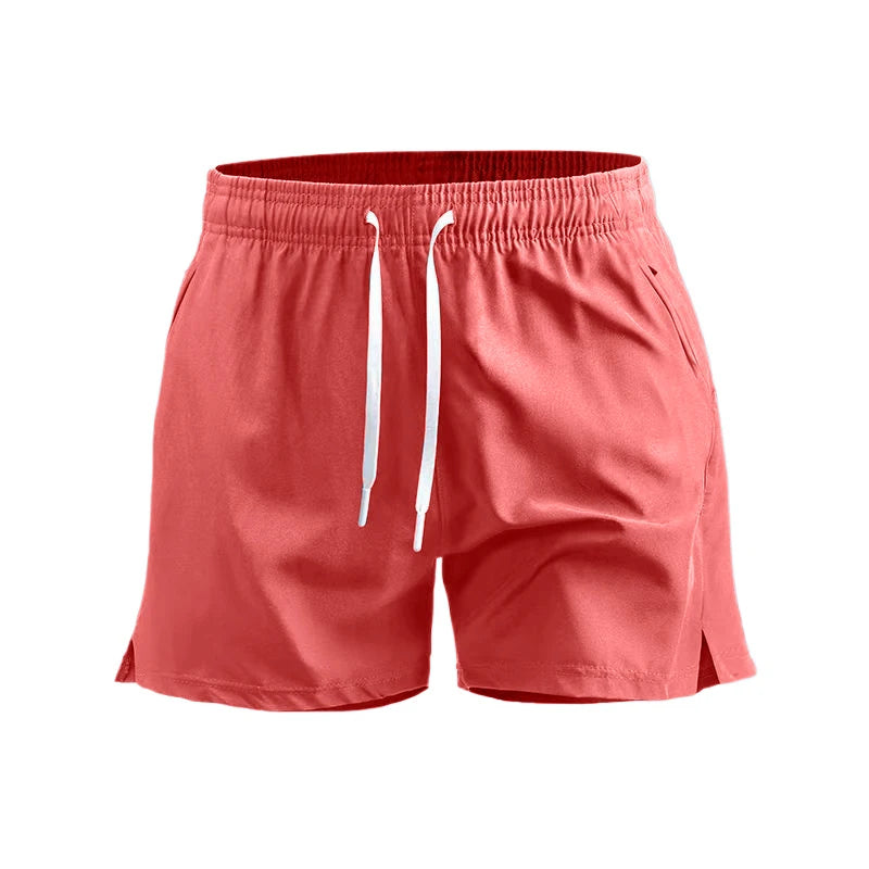 Saint Moritz essential summer shorts in lightweight fabric, shown in a casual fit with a neutral color and elastic waistband.