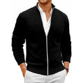 Saint Moritz Mont Blanc zip-up sweater in cozy knit fabric, shown with full front view and zip closure.