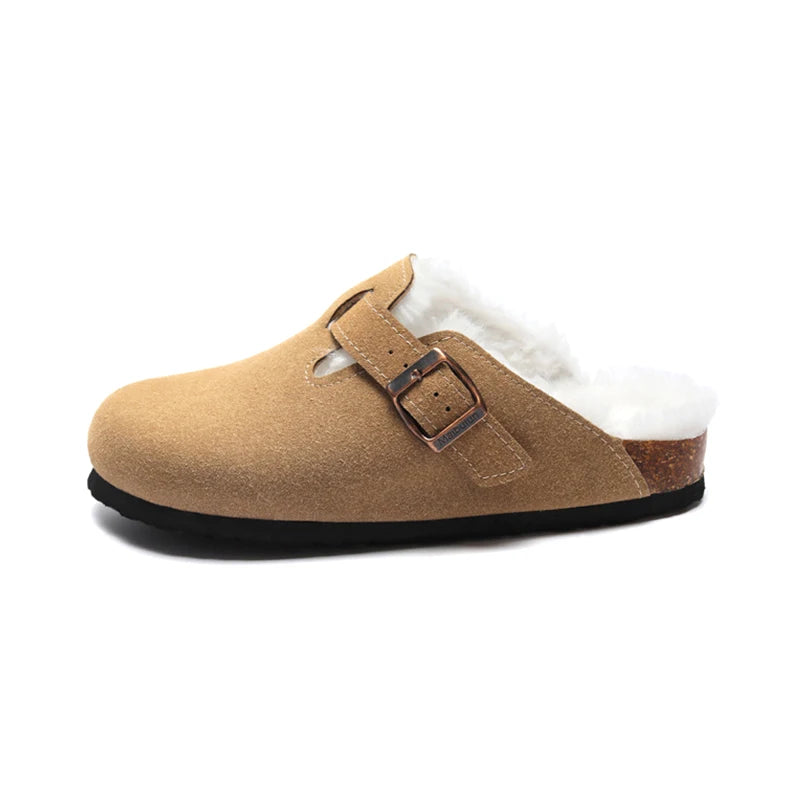 Saint Moritz St. Moritz Clog in natural leather with wooden sole, showcasing a classic slip-on design and casual style.