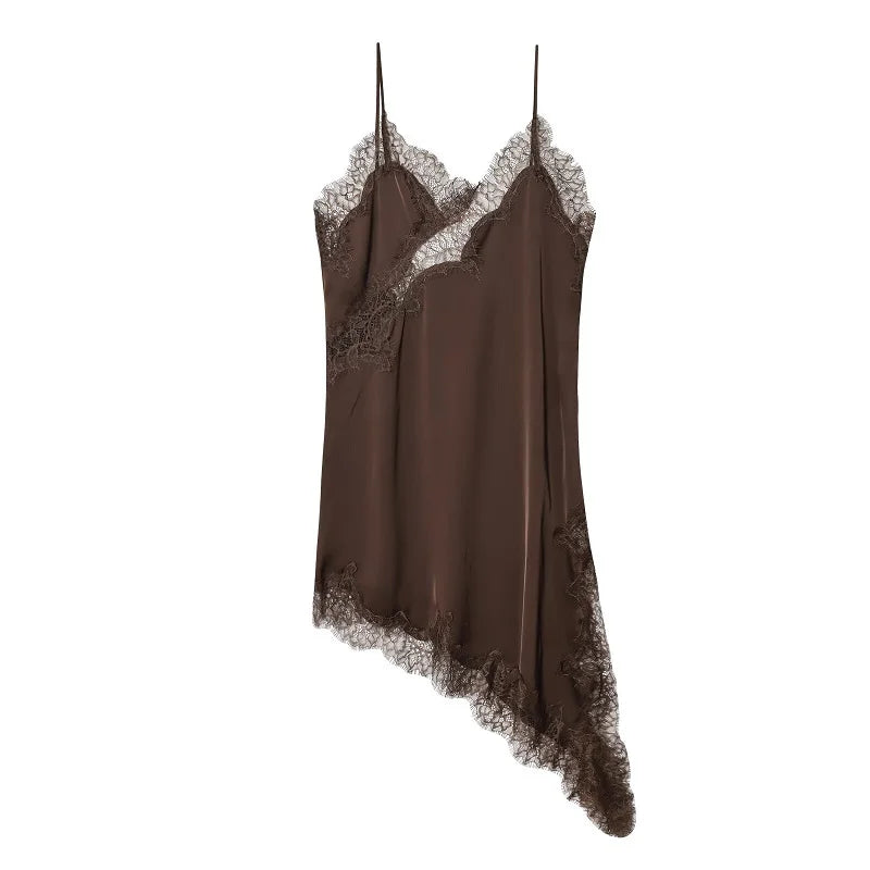 Saint Claire Selene asymmetrical mini dress featuring a stylish, modern design with a fitted silhouette and unique hemline.