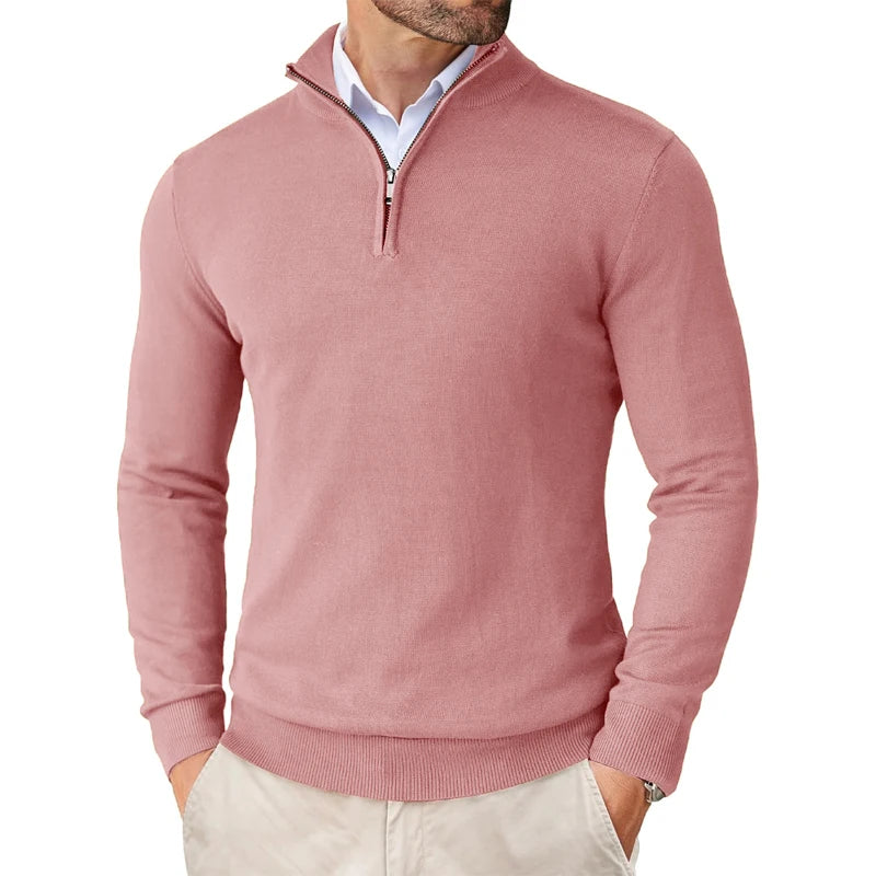 Saint Moritz Essential Winter Pullover in cozy knit, featuring a classic design and ribbed cuffs, ideal for cold weather.
