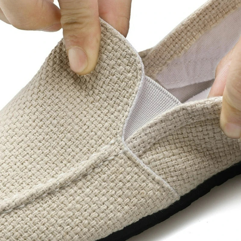 Mykonos Linen Slip-On