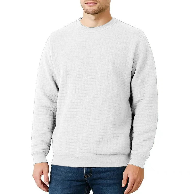 Saint Moritz Mont Blanc sweatshirt in navy with logo, displayed on a hanger, showcasing soft cotton fabric and casual style.