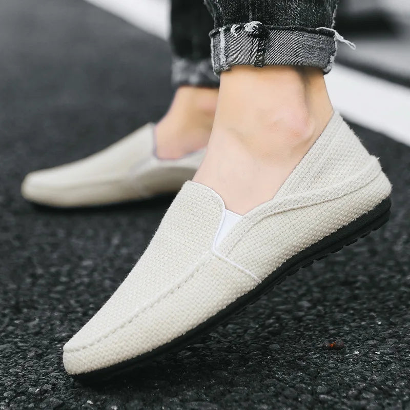 Mykonos Linen Slip-On