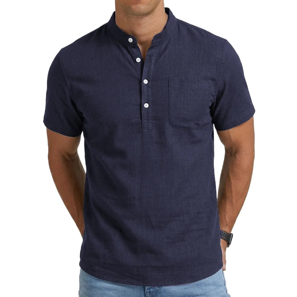 Saint Moritz Positano linen-style shirt featuring a relaxed fit, lightweight fabric, and casual design in a soft, breathable material.