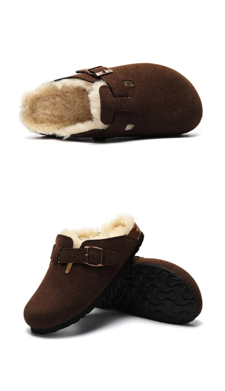 Saint Moritz St. Moritz Clog in natural leather with wooden sole, featuring a classic slip-on design and closed toe.