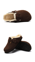 Saint Moritz St. Moritz Clog in natural leather with wooden sole, featuring a classic slip-on design and closed toe.