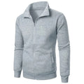 Saint Moritz Alpine zip-up knit jacket in cozy, textured fabric with a high collar and front zipper detail.