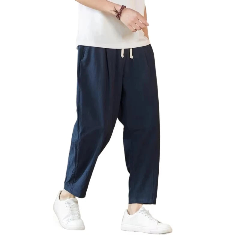 Saint Moritz Santorini loose fit trousers shown in a relaxed, wide-leg style with lightweight fabric for casual comfort.