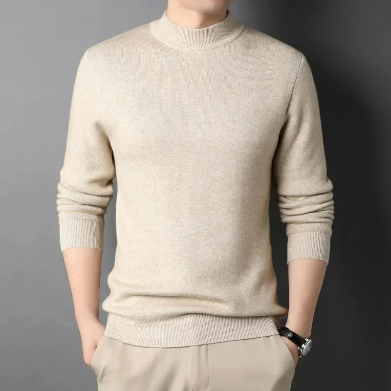 100% Cashmere Montclair Mock Neck Sweater