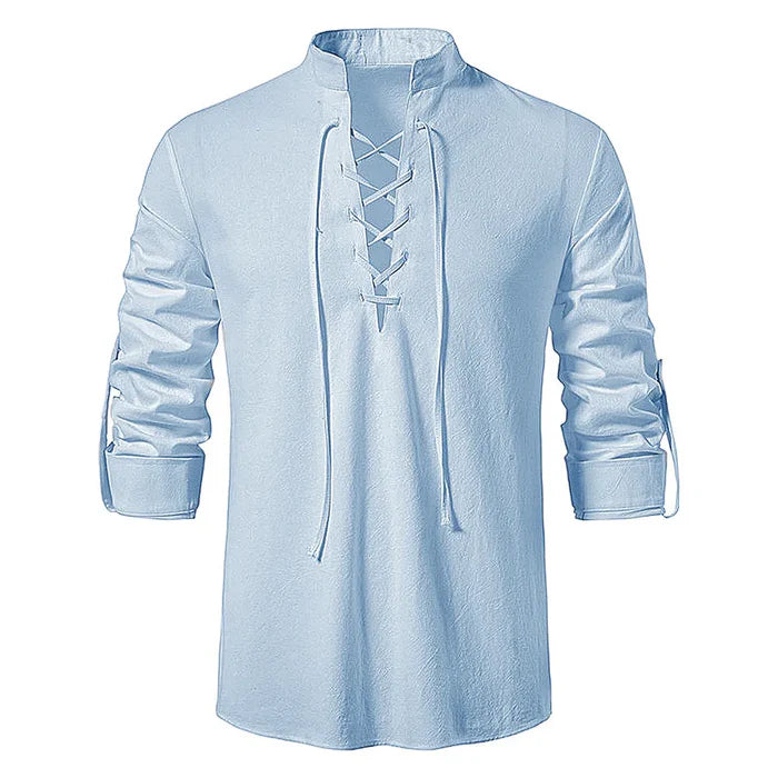 Saint Moritz Valen Heritage Shirt in classic design, shown in a close-up image highlighting fabric texture and tailored fit.