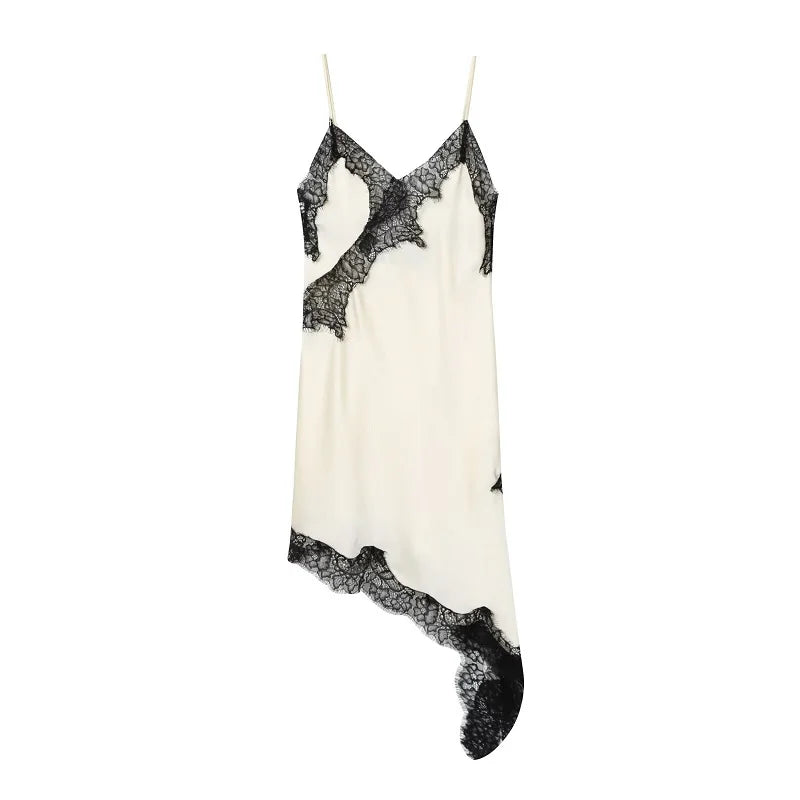 SAINT CLAIRE Selene asymmetrical mini dress in black, featuring a stylish one-shoulder design and modern silhouette.