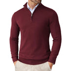 Saint Moritz essential winter pullover in cozy, warm fabric, featuring a classic fit and ribbed cuffs for comfort.