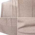 Saint Moritz Windsor Sweater Vest in navy, featuring a ribbed knit design and V-neck style with button accents.