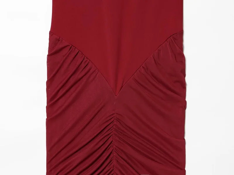 SAINT CLAIRE Milano Dress in elegant fabric, featuring a stylish silhouette and intricate detailing, perfect for sophisticated occasions.