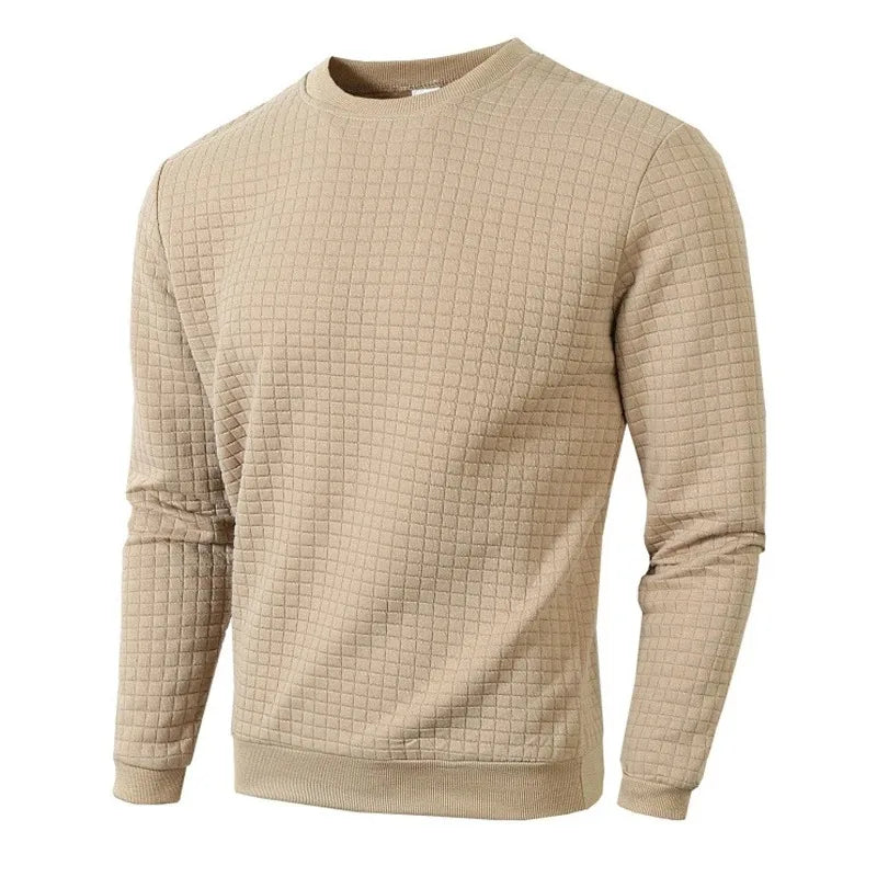 Saint Moritz Mont Blanc sweatshirt, gray cotton pullover with ribbed cuffs and a relaxed fit, displayed on a hanger.