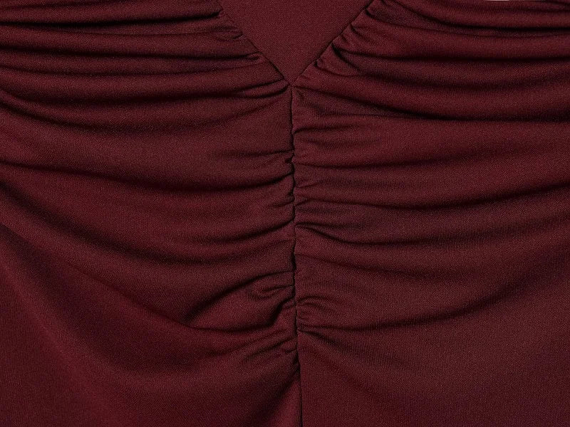 SAINT CLAIRE Riviera satin dress featuring a sleek, elegant design with smooth fabric and a flattering fit.