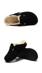 Saint Moritz St. Moritz Clog in natural leather with wooden sole, showcasing a stylish and comfortable footwear design.