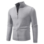 Saint Moritz Mont Blanc zip-up sweater in a cozy knit, featuring a high collar and front zipper for a stylish and comfortable fit.