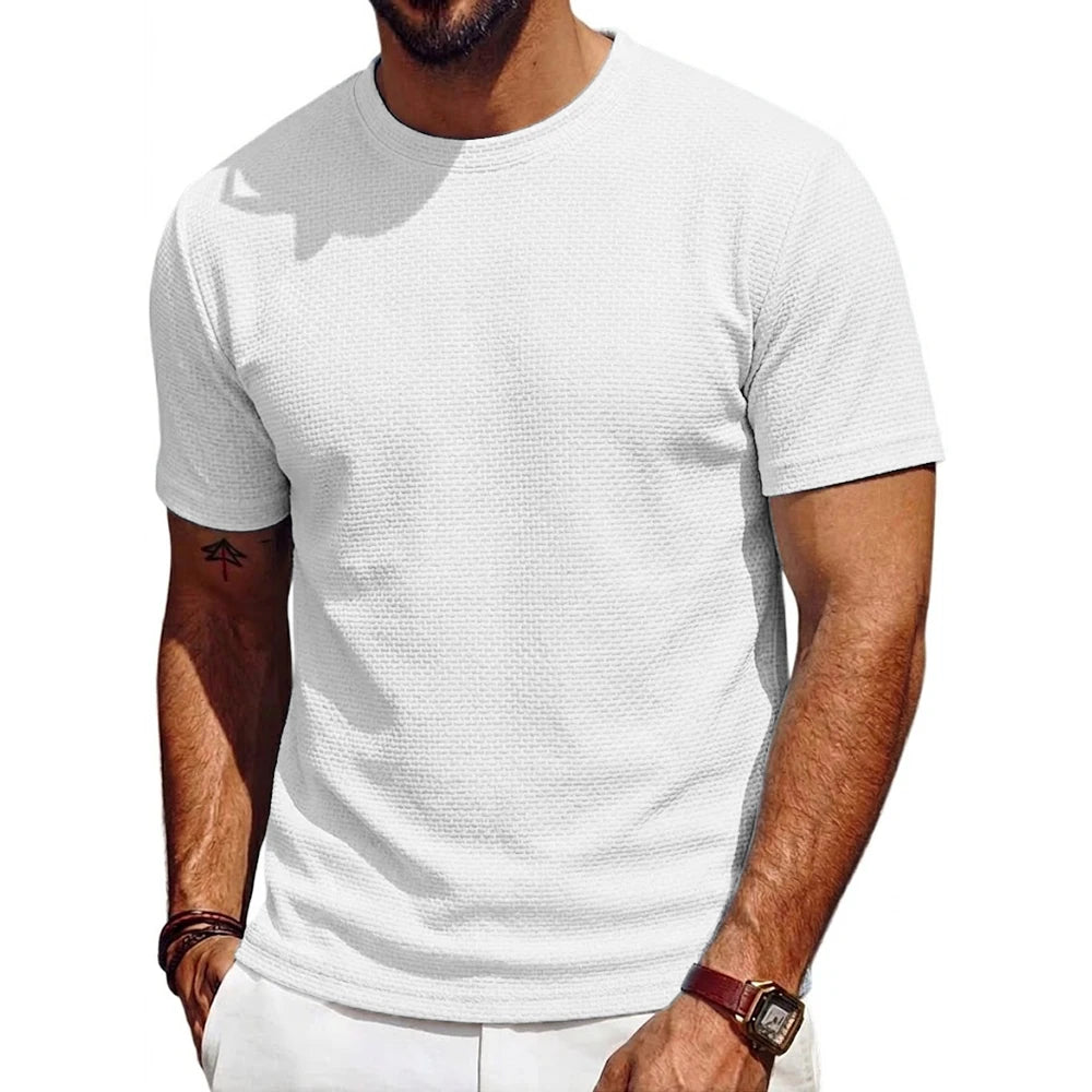 Saint Moritz Capri lightweight tee in soft fabric, shown in a casual fit with short sleeves and a classic crew neckline.