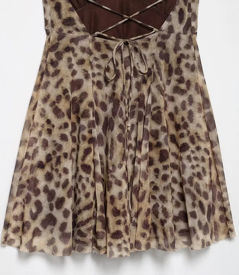 Sienna Leopard Mini Dress