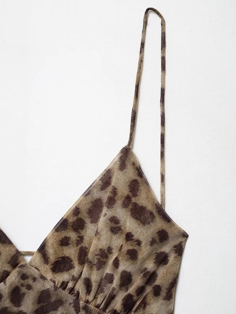 Sienna Leopard Mini Dress