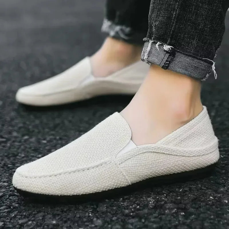 Mykonos Linen Slip-On