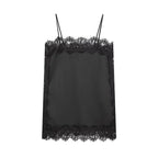 SAINT CLAIRE velour lace camisole featuring delicate lace details and a soft velour fabric, perfect for elegant loungewear