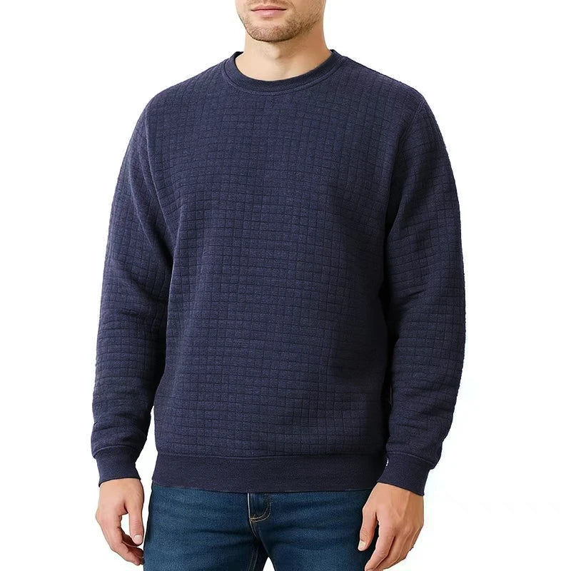 Saint Moritz Mont Blanc sweatshirt with logo, featuring a comfortable fit and classic design, shown on a model.