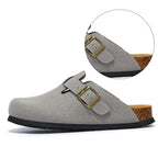 Saint Moritz Porto Clog in neutral leather featuring a slip-on design and chunky wooden sole for casual comfort.