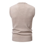 Saint Moritz Windsor sweater vest featuring a classic knit design and V-neck, ideal for layered winter or fall outfits.
