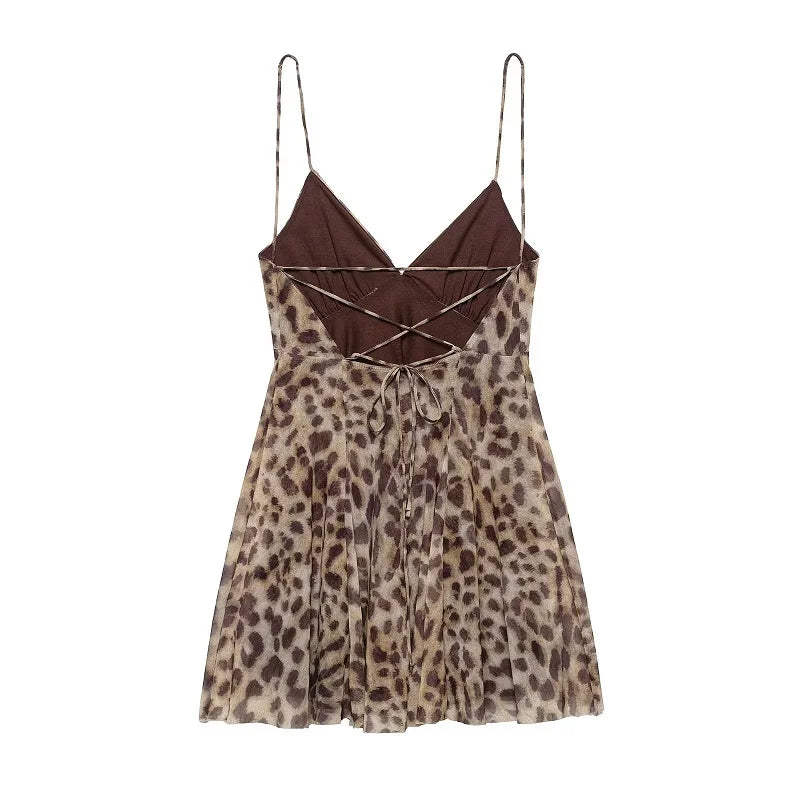 Sienna Leopard Mini Dress