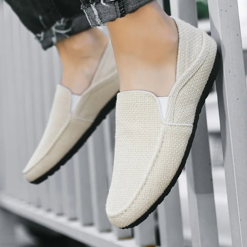 Mykonos Linen Slip-On