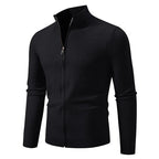 Mont Blanc zip-up sweater by Saint Moritz, featuring a cozy knit design and full-length zipper, displayed on a mannequin.