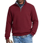 Saint Moritz St. Moritz striped quarter-zip sweater, featuring a classic design and color pattern, displayed on a neutral background.
