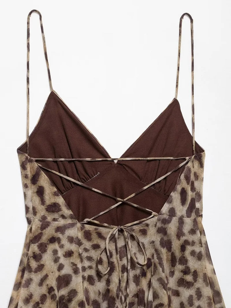 Sienna Leopard Mini Dress