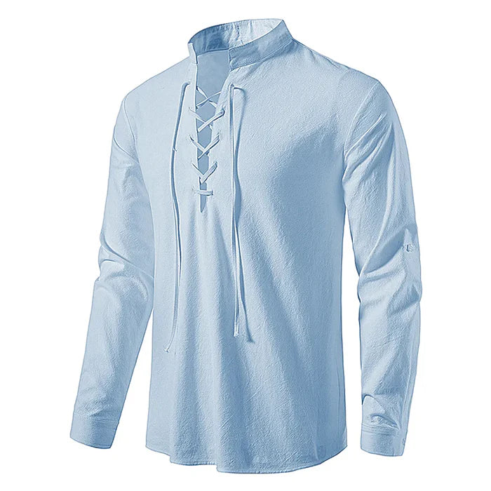 Saint Moritz Valen Heritage Shirt in classic style, featuring a soft fabric and detailed stitching, displayed on a hanger.